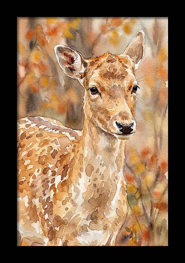 Fallow Deer In Autumn Hues