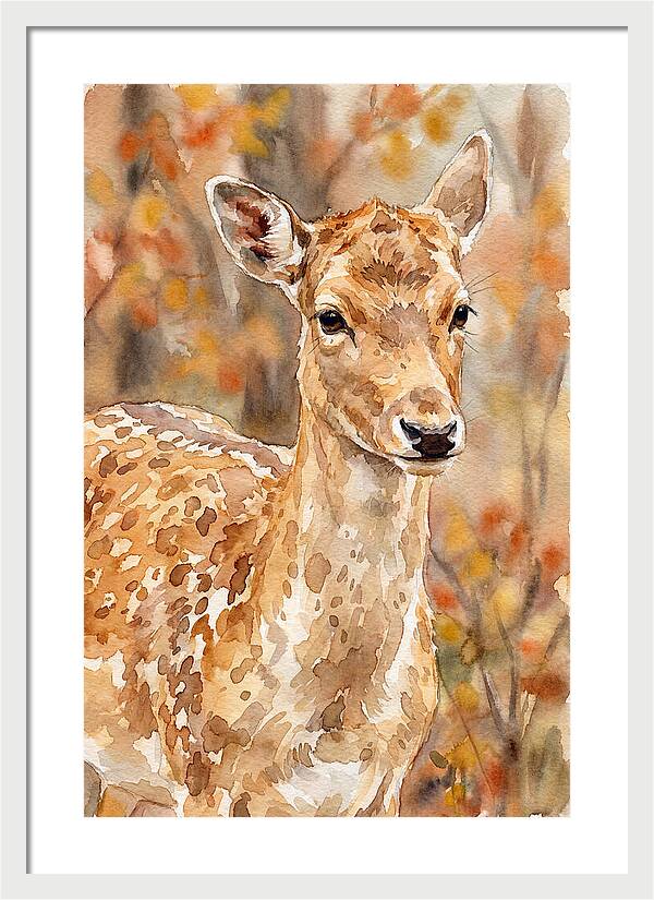 Fallow Deer In Autumn Hues