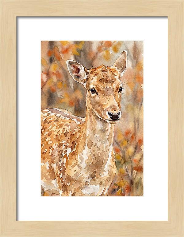 Fallow Deer In Autumn Hues