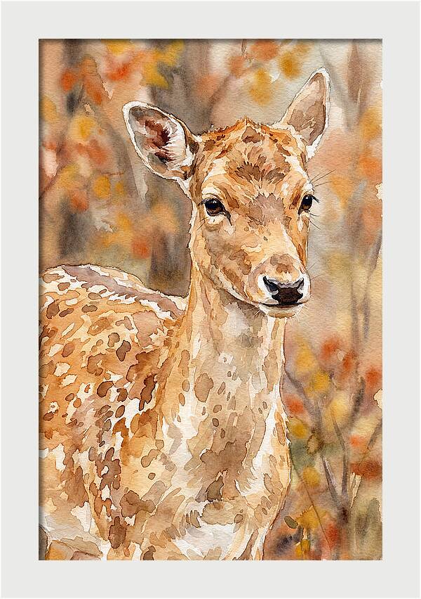 Fallow Deer In Autumn Hues