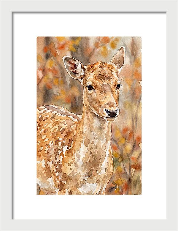 Fallow Deer In Autumn Hues