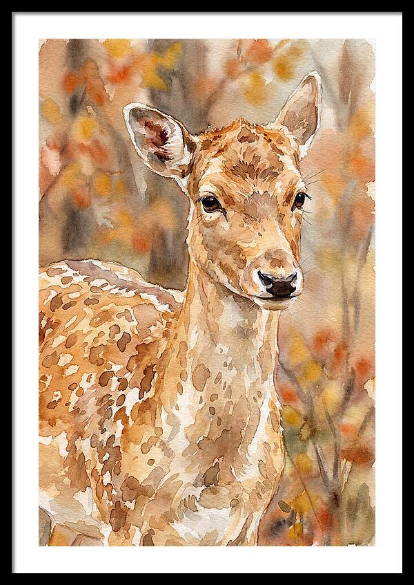Fallow Deer In Autumn Hues