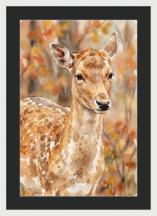 Fallow Deer In Autumn Hues