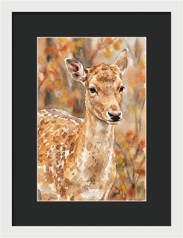 Fallow Deer In Autumn Hues