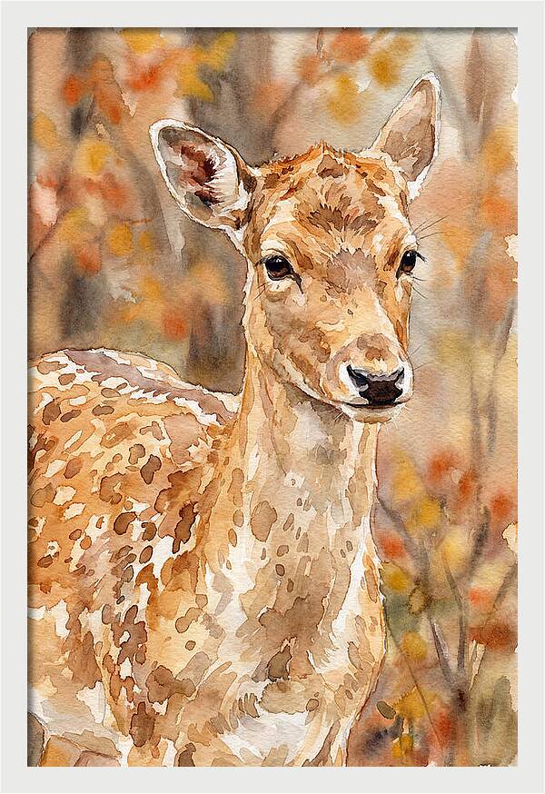 Fallow Deer In Autumn Hues