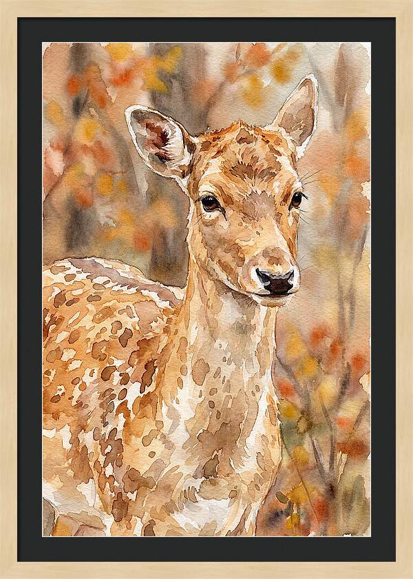 Fallow Deer In Autumn Hues