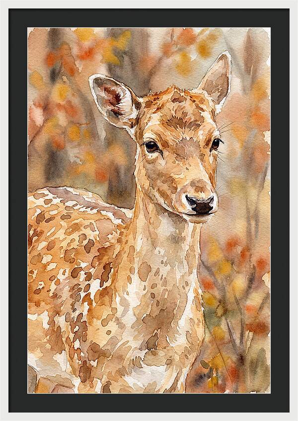 Fallow Deer In Autumn Hues