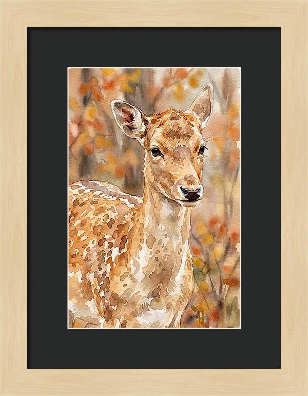 Fallow Deer In Autumn Hues