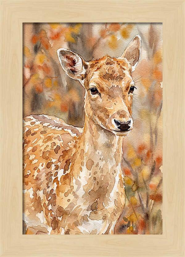 Fallow Deer In Autumn Hues