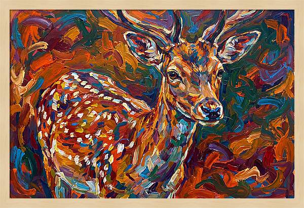 Fallow Deer In Vibrant Colors