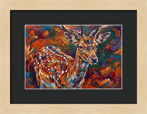 Fallow Deer In Vibrant Colors