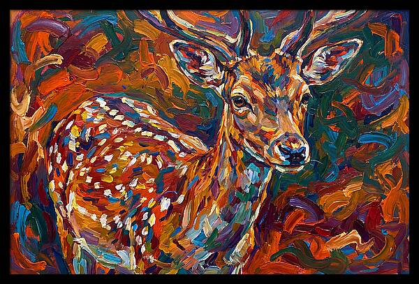 Fallow Deer In Vibrant Colors