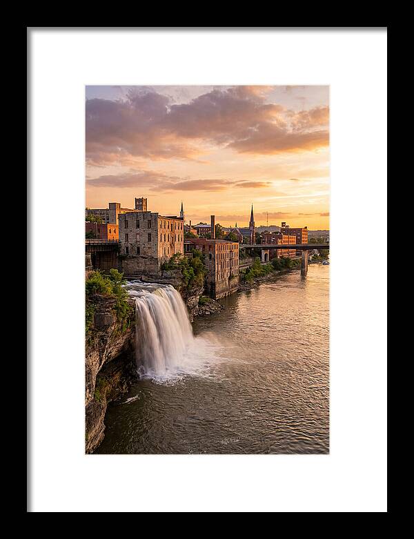 Falls Of Ohio At Sunset