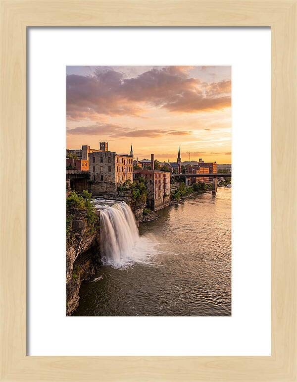 Falls Of Ohio At Sunset