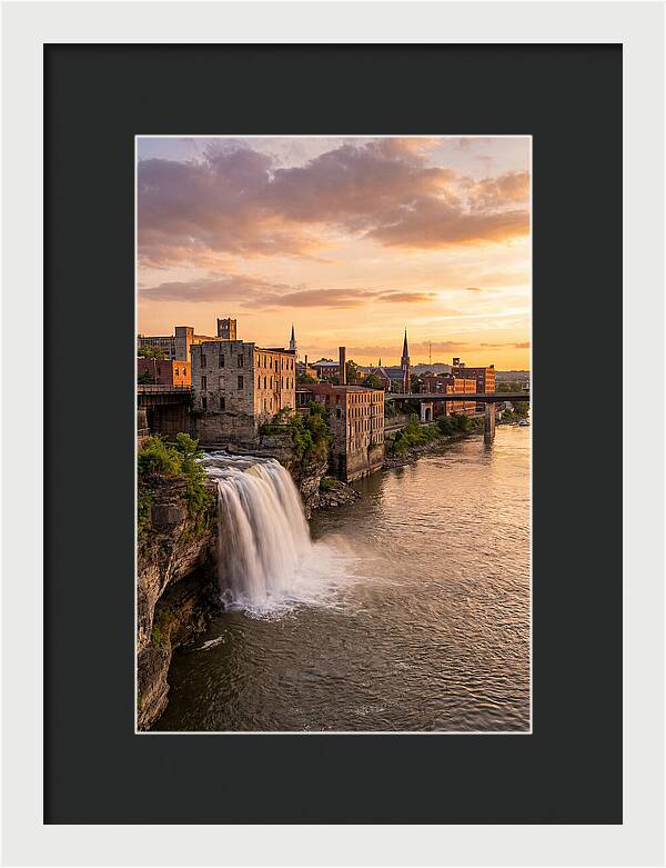 Falls Of Ohio At Sunset