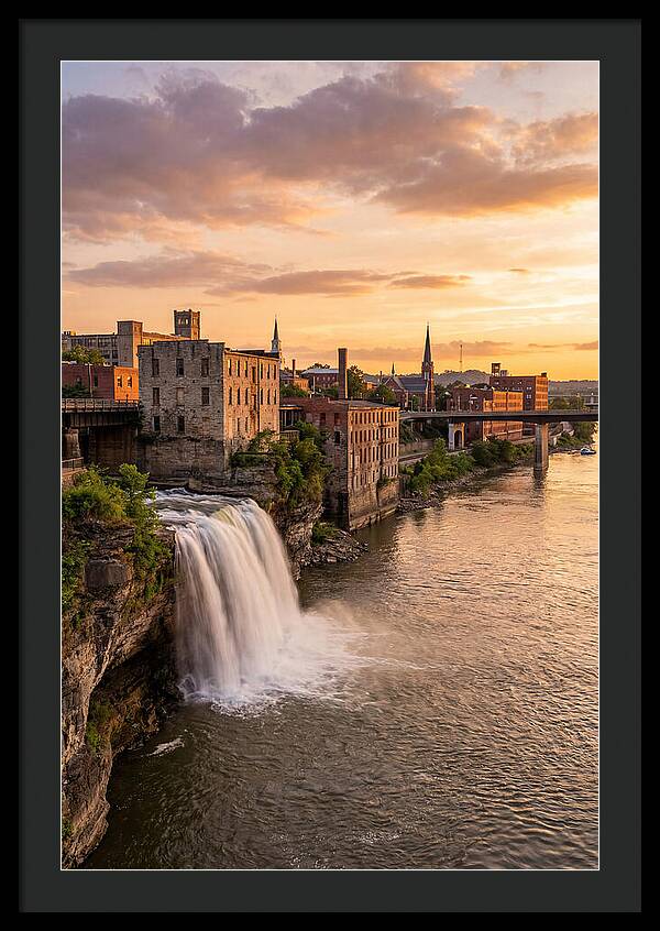 Falls Of Ohio At Sunset