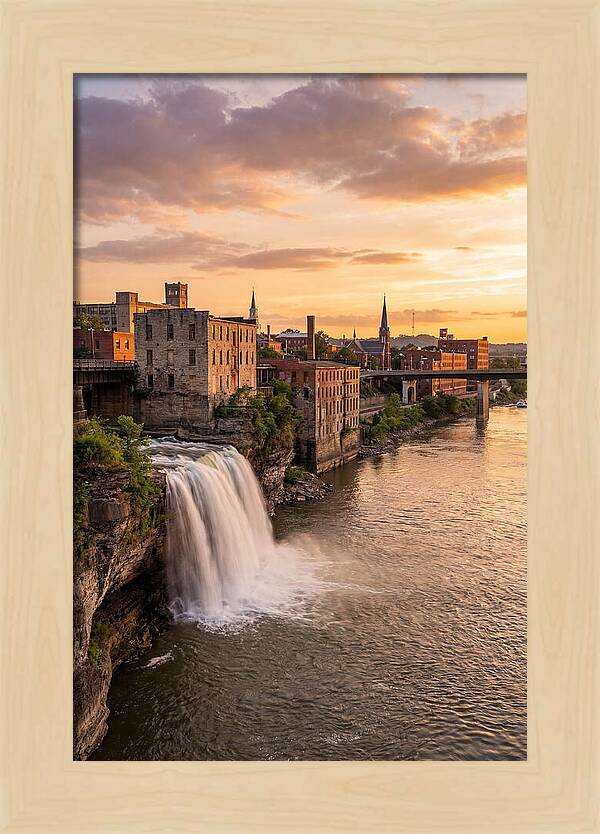 Falls Of Ohio At Sunset