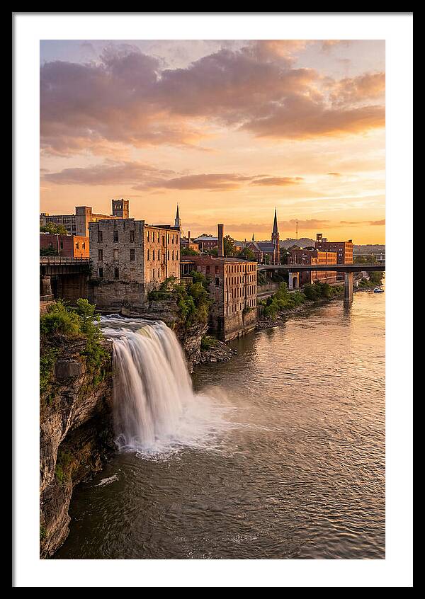 Falls Of Ohio At Sunset