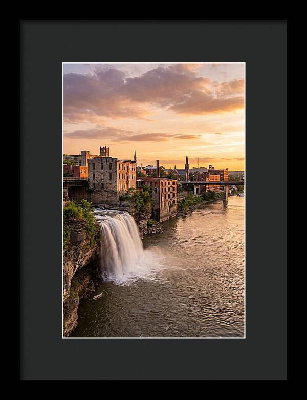 Falls Of Ohio At Sunset