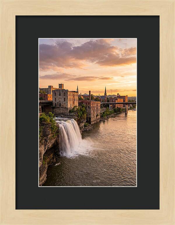 Falls Of Ohio At Sunset