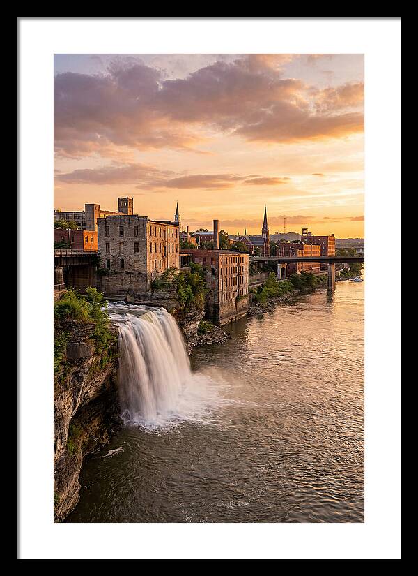 Falls Of Ohio At Sunset