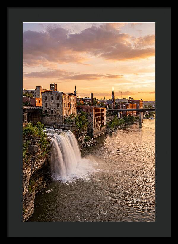 Falls Of Ohio At Sunset