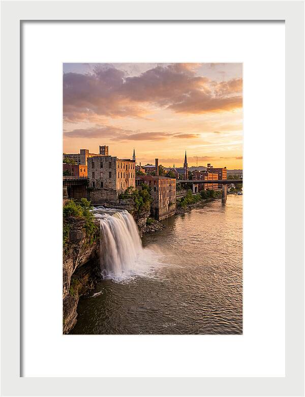 Falls Of Ohio At Sunset