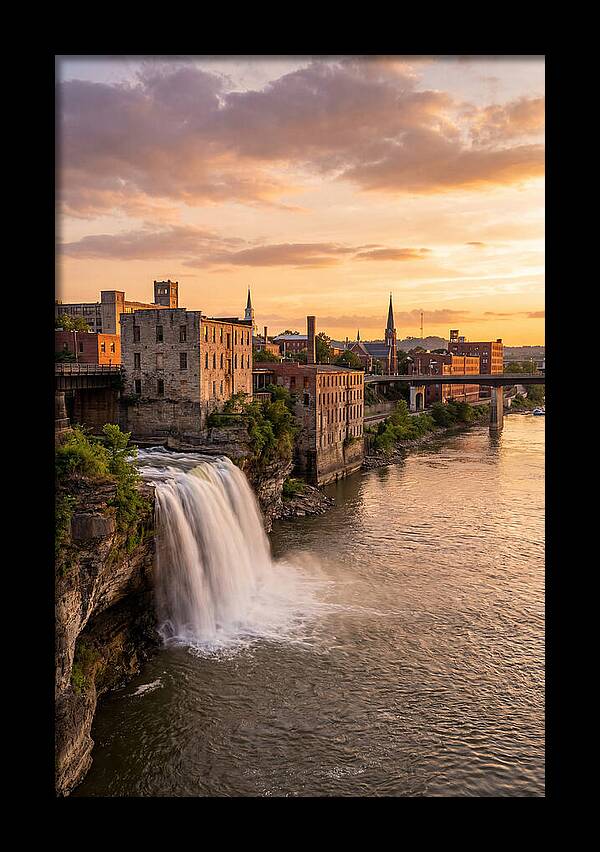 Falls Of Ohio At Sunset