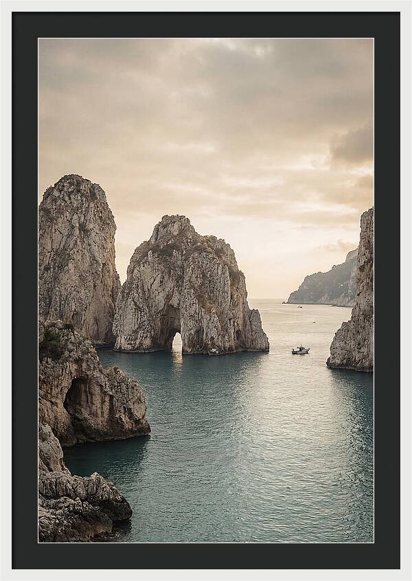 Faraglioni Sea Stacks At Dusk