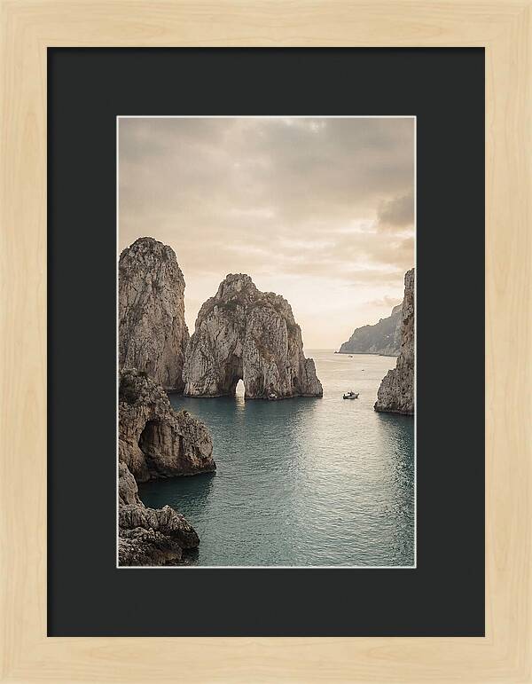 Faraglioni Sea Stacks At Dusk