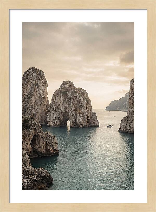 Faraglioni Sea Stacks At Dusk