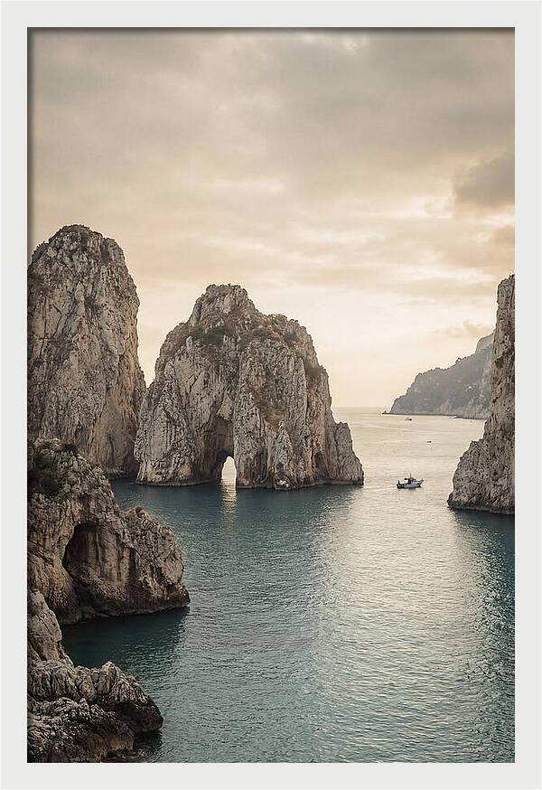 Faraglioni Sea Stacks At Dusk