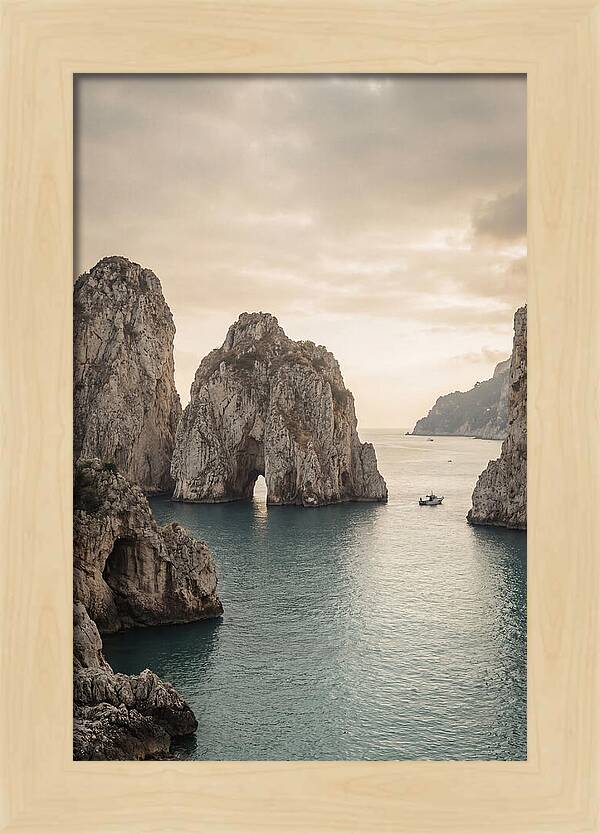 Faraglioni Sea Stacks At Dusk