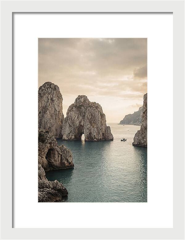 Faraglioni Sea Stacks At Dusk