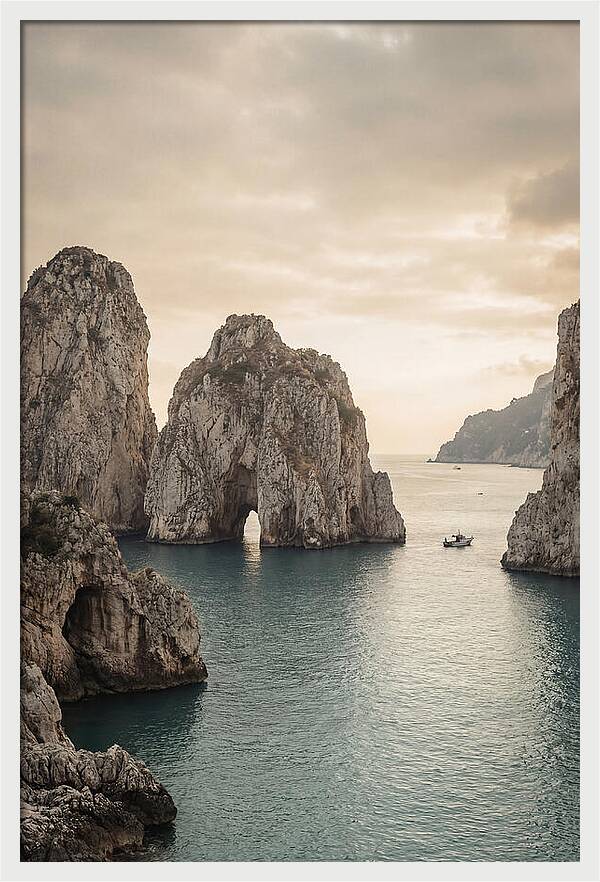 Faraglioni Sea Stacks At Dusk