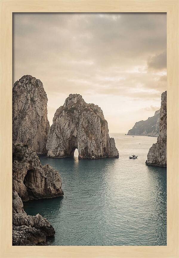 Faraglioni Sea Stacks At Dusk