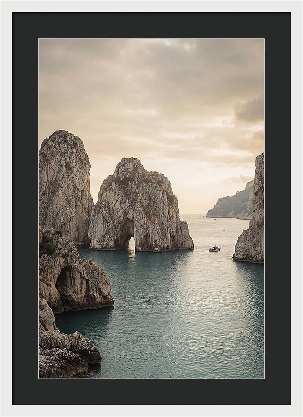 Faraglioni Sea Stacks At Dusk