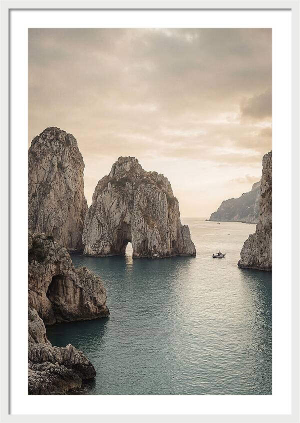 Faraglioni Sea Stacks At Dusk
