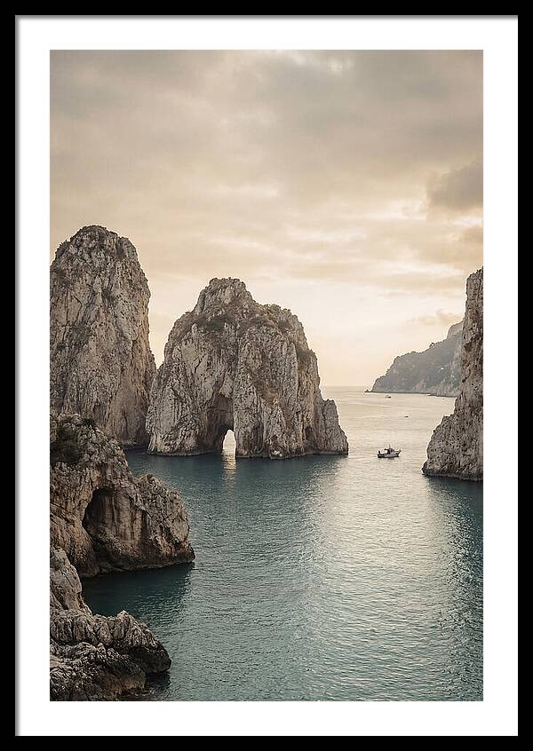 Faraglioni Sea Stacks At Dusk
