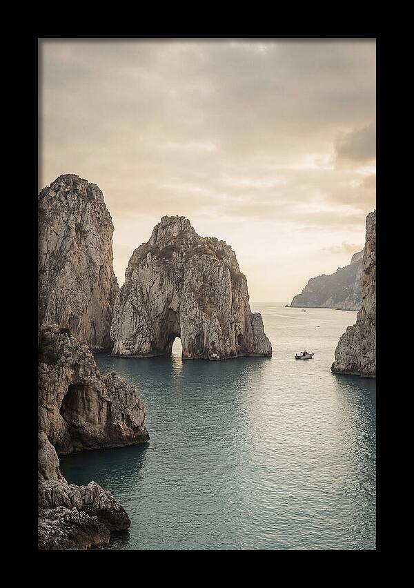 Faraglioni Sea Stacks At Dusk