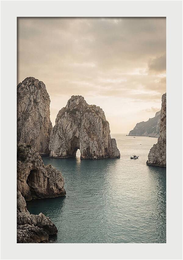 Faraglioni Sea Stacks At Dusk