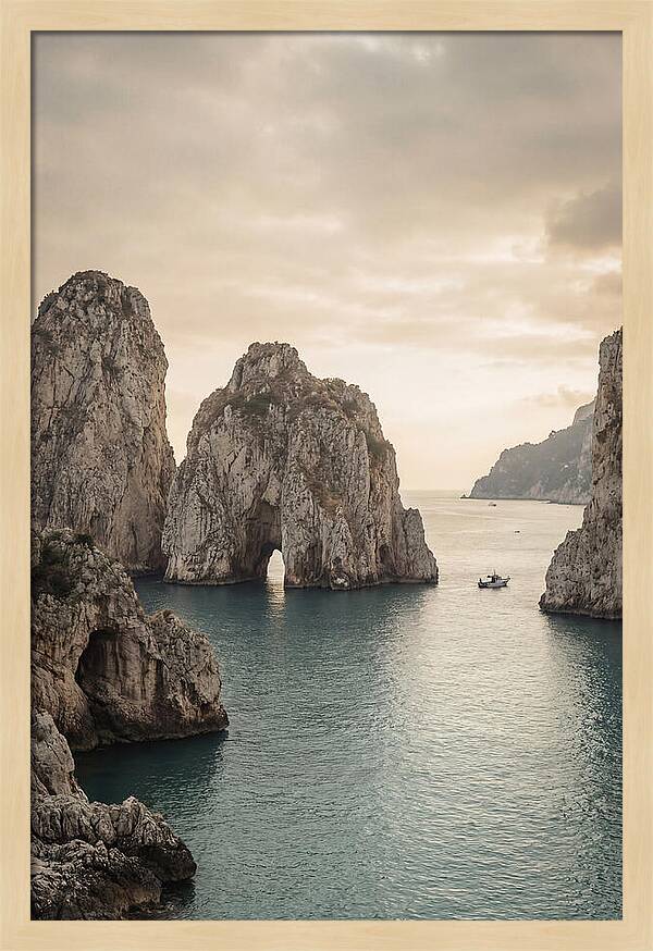 Faraglioni Sea Stacks At Dusk