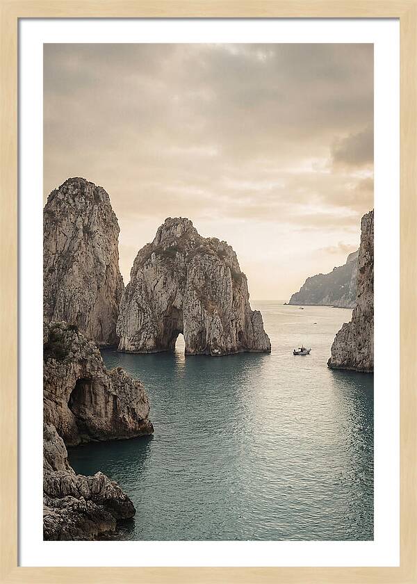 Faraglioni Sea Stacks At Dusk