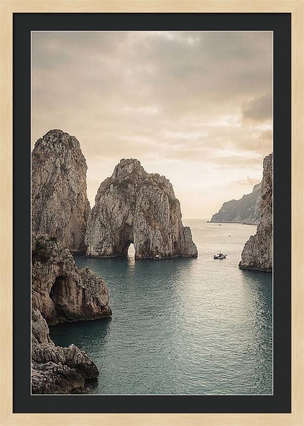 Faraglioni Sea Stacks At Dusk