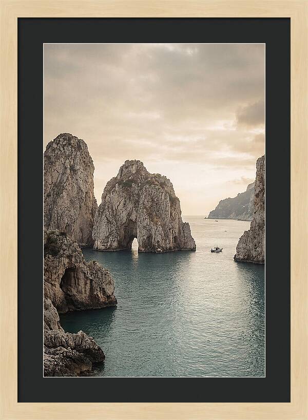 Faraglioni Sea Stacks At Dusk