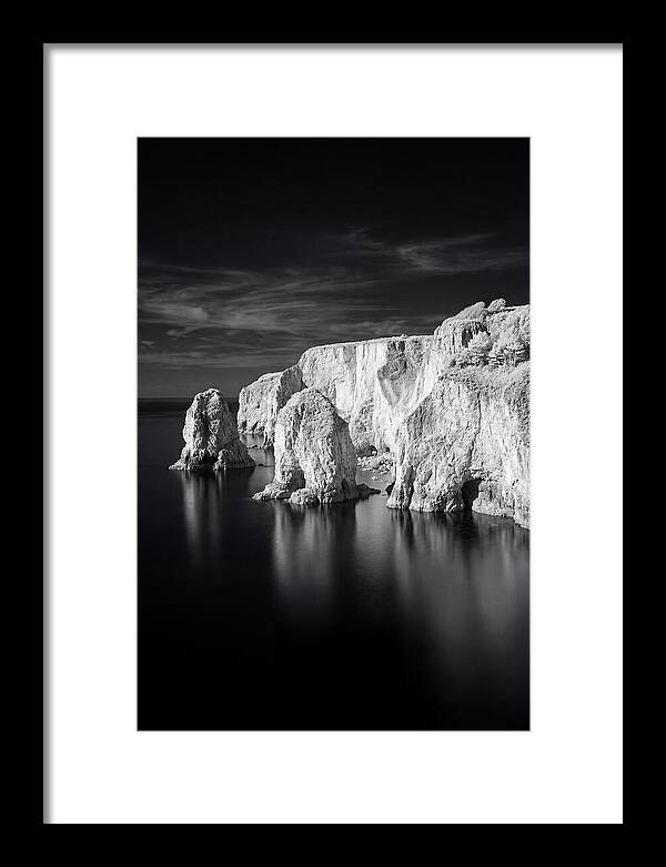 Faraglioni Sea Stacks In Monochrome