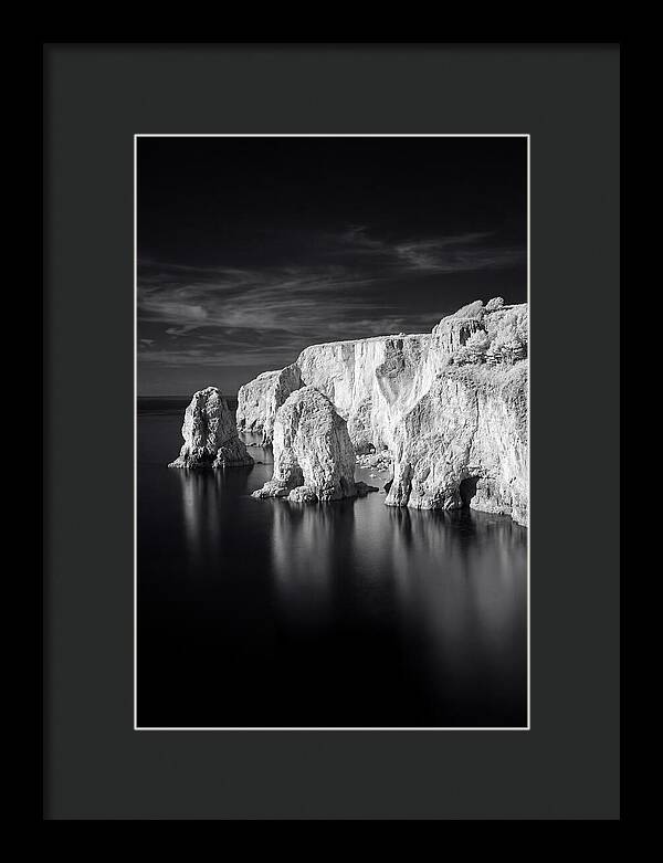Faraglioni Sea Stacks In Monochrome