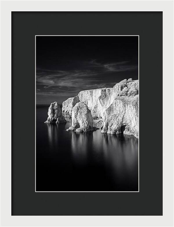 Faraglioni Sea Stacks In Monochrome