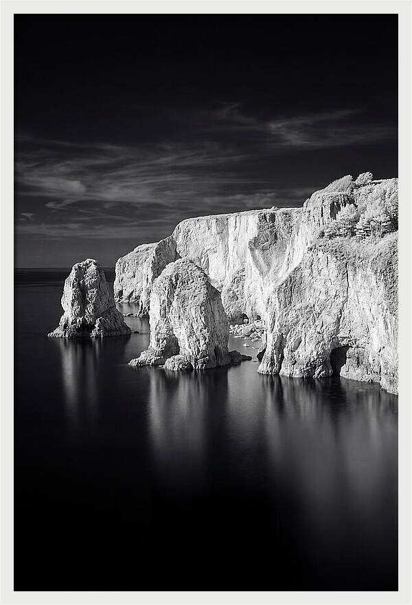 Faraglioni Sea Stacks In Monochrome