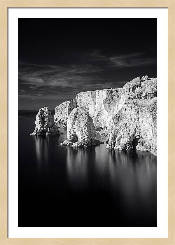 Faraglioni Sea Stacks In Monochrome